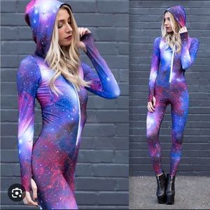 Galaxy purple snuggle suit black milk clothing
